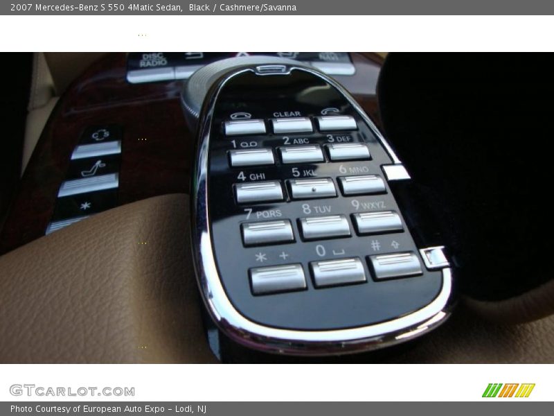 Black / Cashmere/Savanna 2007 Mercedes-Benz S 550 4Matic Sedan