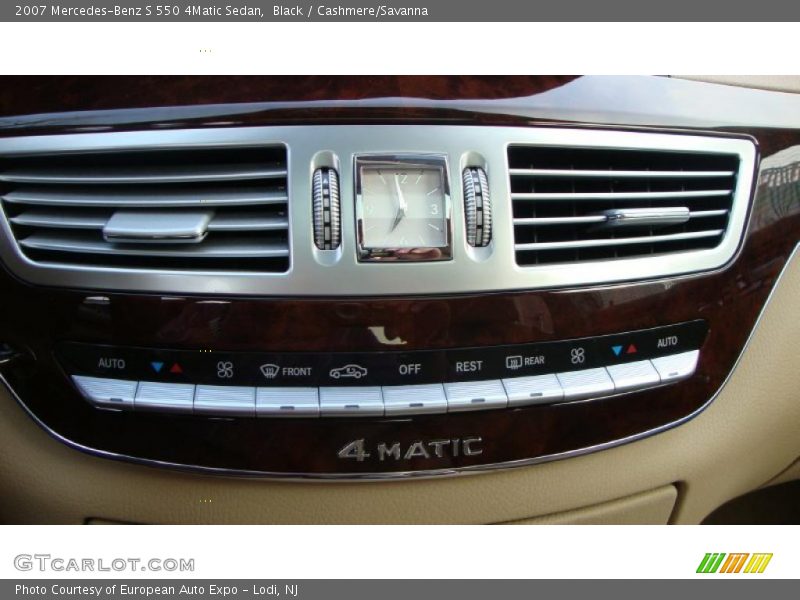 Black / Cashmere/Savanna 2007 Mercedes-Benz S 550 4Matic Sedan