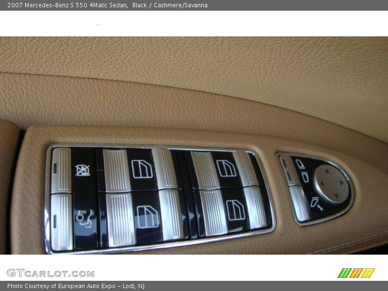 Black / Cashmere/Savanna 2007 Mercedes-Benz S 550 4Matic Sedan