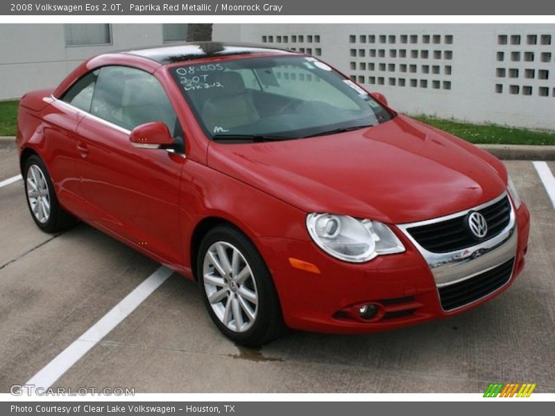Paprika Red Metallic / Moonrock Gray 2008 Volkswagen Eos 2.0T