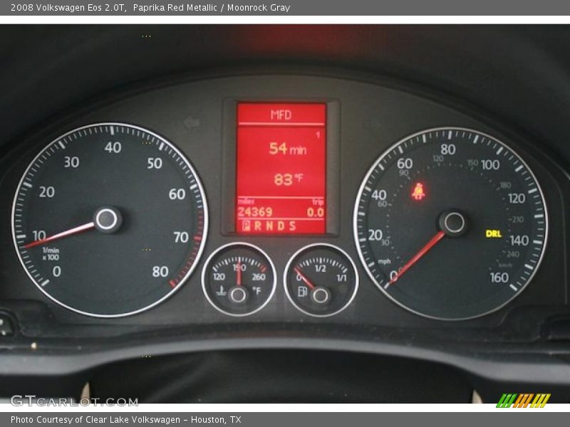 Paprika Red Metallic / Moonrock Gray 2008 Volkswagen Eos 2.0T