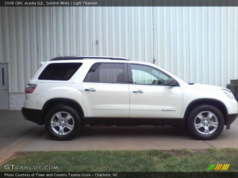Summit White / Light Titanium 2008 GMC Acadia SLE