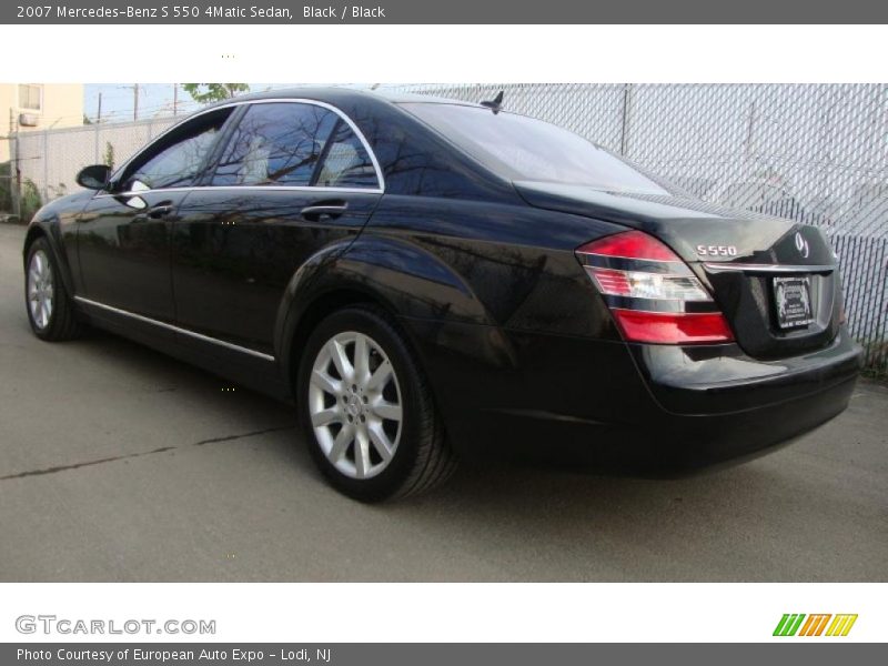 Black / Black 2007 Mercedes-Benz S 550 4Matic Sedan