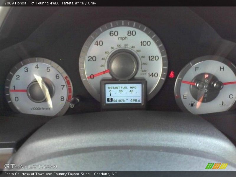 Taffeta White / Gray 2009 Honda Pilot Touring 4WD