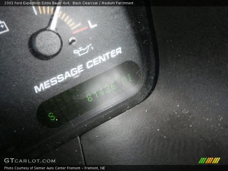 Black Clearcoat / Medium Parchment 2003 Ford Expedition Eddie Bauer 4x4