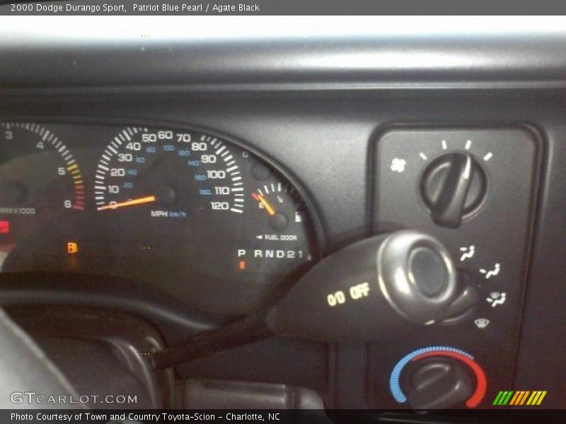 Patriot Blue Pearl / Agate Black 2000 Dodge Durango Sport