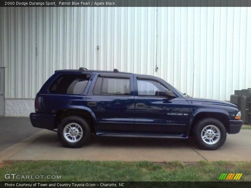 Patriot Blue Pearl / Agate Black 2000 Dodge Durango Sport