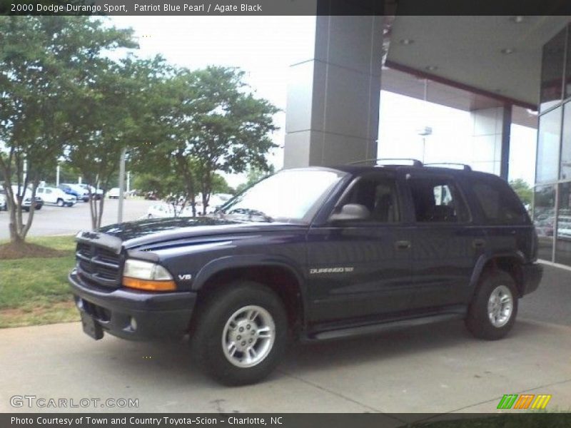 Patriot Blue Pearl / Agate Black 2000 Dodge Durango Sport
