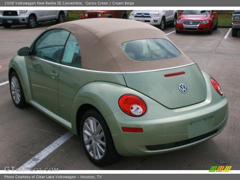 Gecko Green / Cream Beige 2008 Volkswagen New Beetle SE Convertible