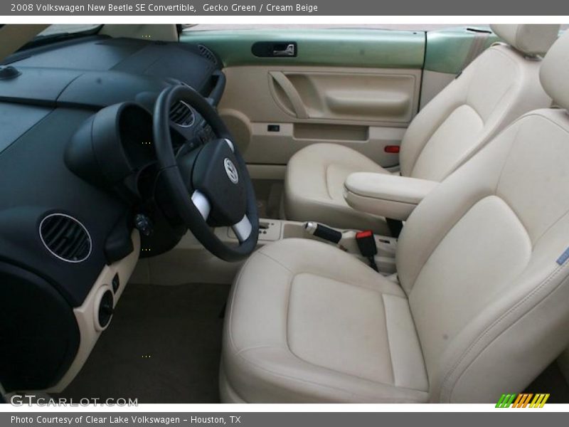 Gecko Green / Cream Beige 2008 Volkswagen New Beetle SE Convertible
