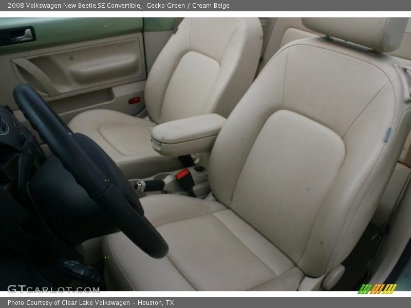 Gecko Green / Cream Beige 2008 Volkswagen New Beetle SE Convertible