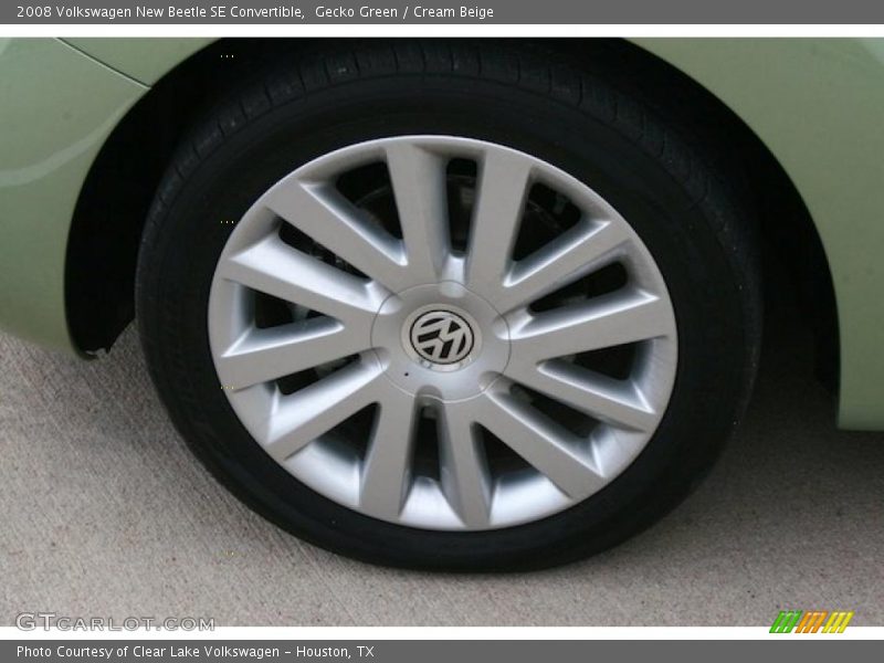 Gecko Green / Cream Beige 2008 Volkswagen New Beetle SE Convertible