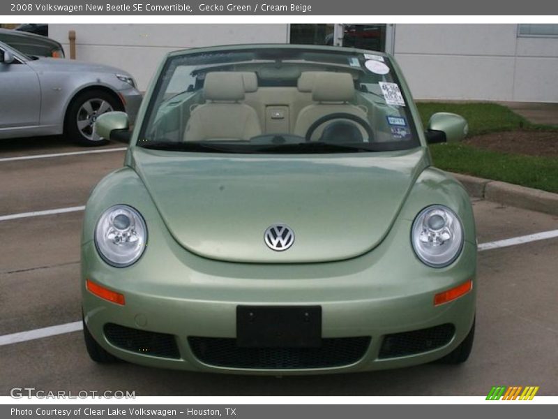 Gecko Green / Cream Beige 2008 Volkswagen New Beetle SE Convertible