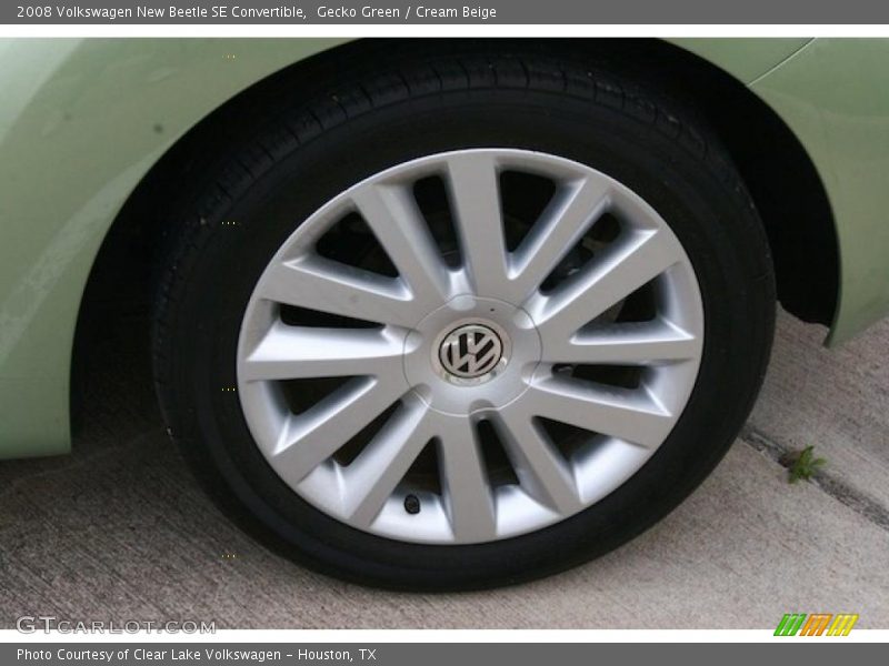 Gecko Green / Cream Beige 2008 Volkswagen New Beetle SE Convertible
