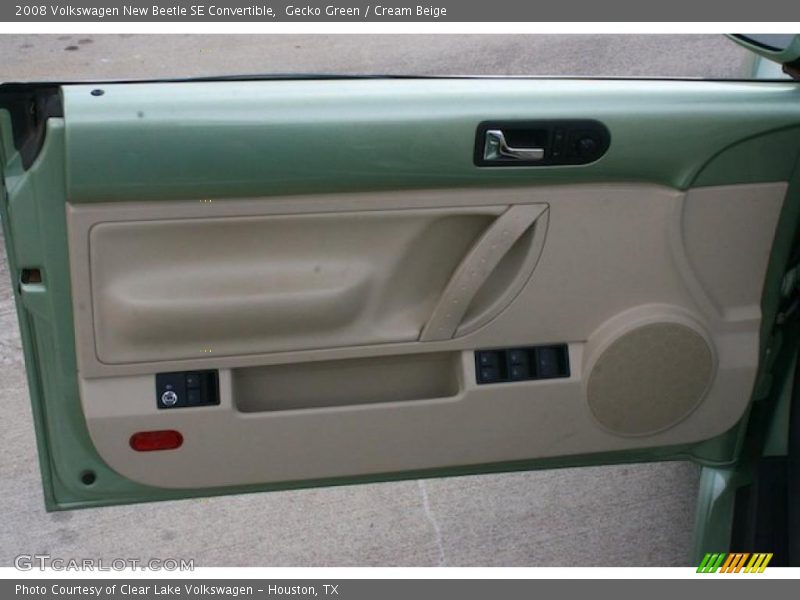 Gecko Green / Cream Beige 2008 Volkswagen New Beetle SE Convertible