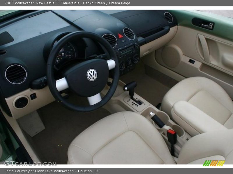 Gecko Green / Cream Beige 2008 Volkswagen New Beetle SE Convertible