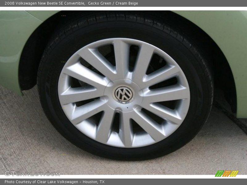 Gecko Green / Cream Beige 2008 Volkswagen New Beetle SE Convertible