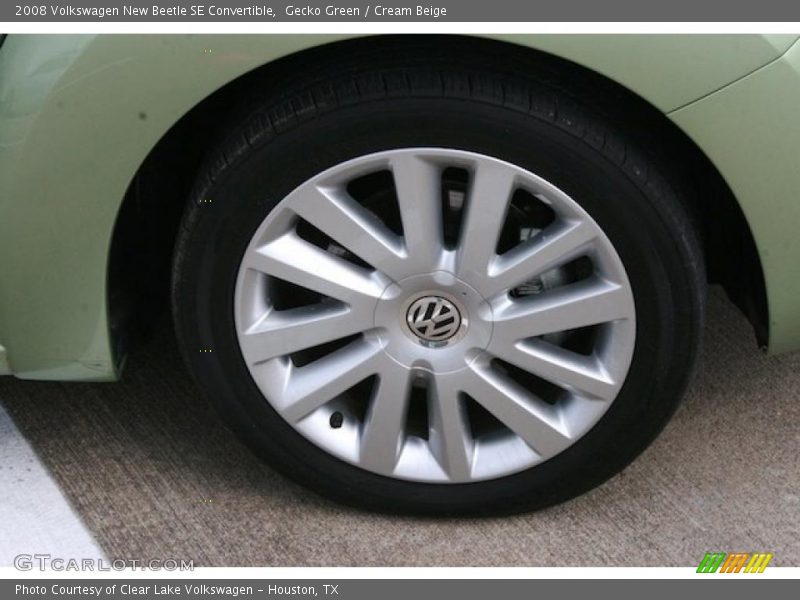 Gecko Green / Cream Beige 2008 Volkswagen New Beetle SE Convertible