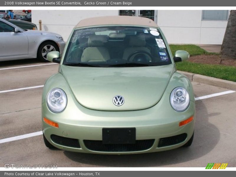 Gecko Green / Cream Beige 2008 Volkswagen New Beetle SE Convertible