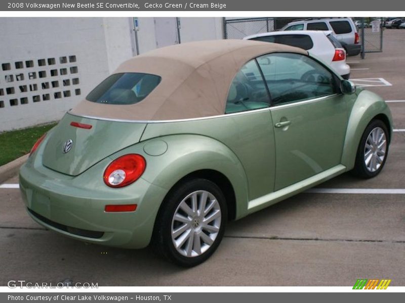 Gecko Green / Cream Beige 2008 Volkswagen New Beetle SE Convertible
