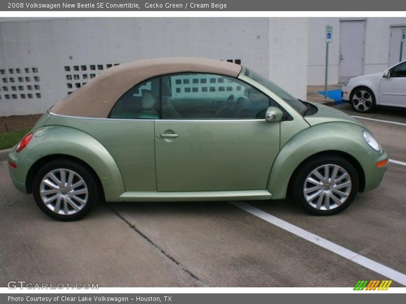 Gecko Green / Cream Beige 2008 Volkswagen New Beetle SE Convertible