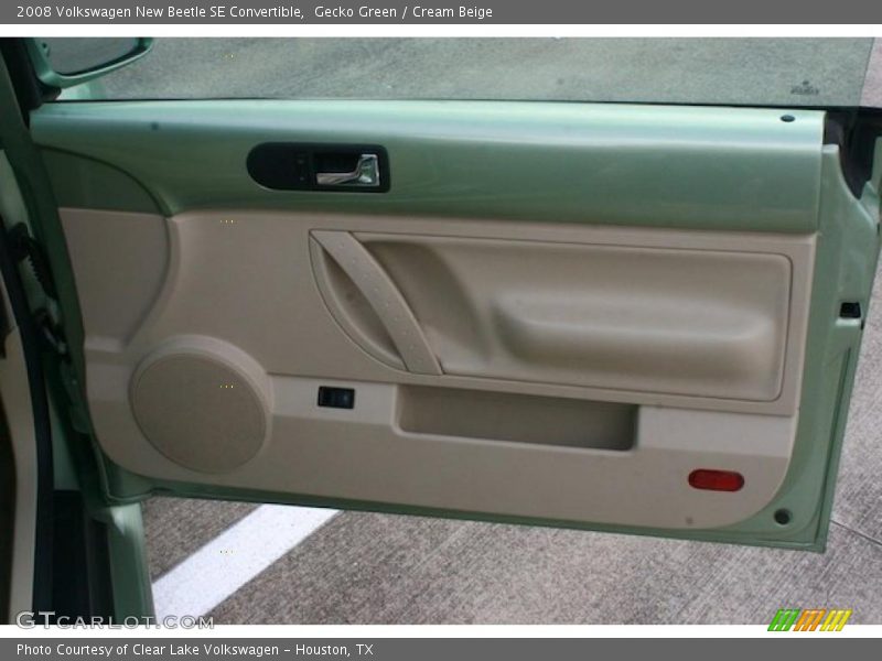 Gecko Green / Cream Beige 2008 Volkswagen New Beetle SE Convertible