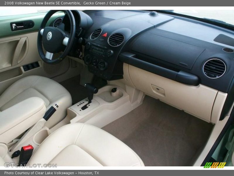 Gecko Green / Cream Beige 2008 Volkswagen New Beetle SE Convertible