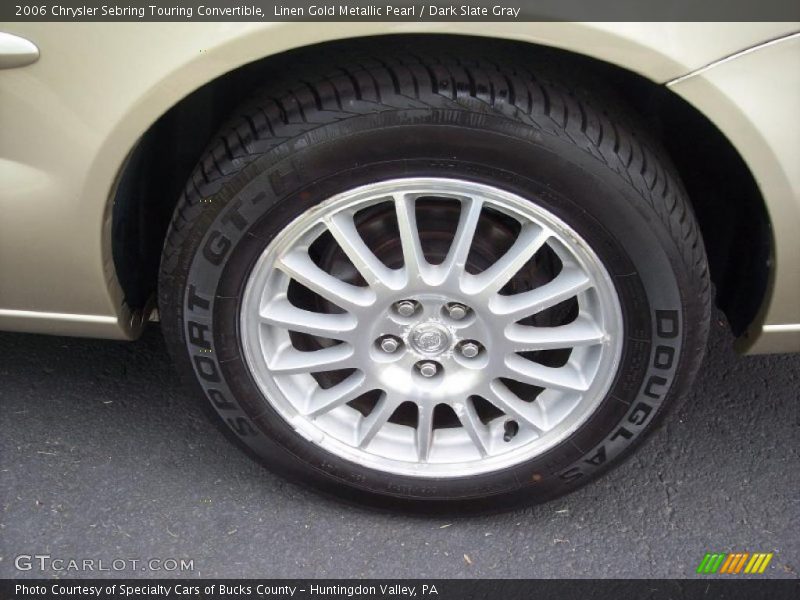 Linen Gold Metallic Pearl / Dark Slate Gray 2006 Chrysler Sebring Touring Convertible