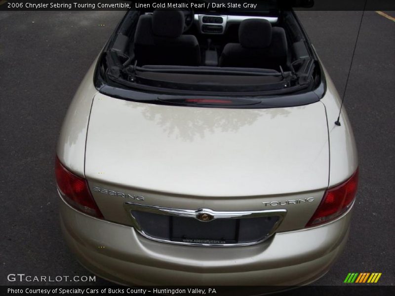 Linen Gold Metallic Pearl / Dark Slate Gray 2006 Chrysler Sebring Touring Convertible