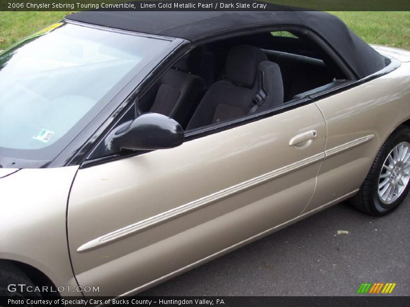 Linen Gold Metallic Pearl / Dark Slate Gray 2006 Chrysler Sebring Touring Convertible