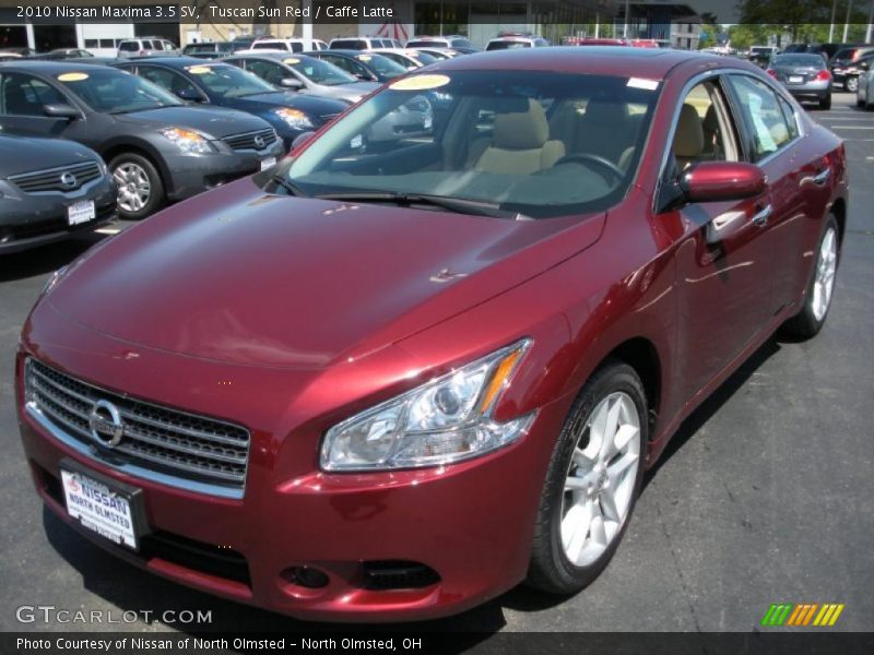 Tuscan Sun Red / Caffe Latte 2010 Nissan Maxima 3.5 SV