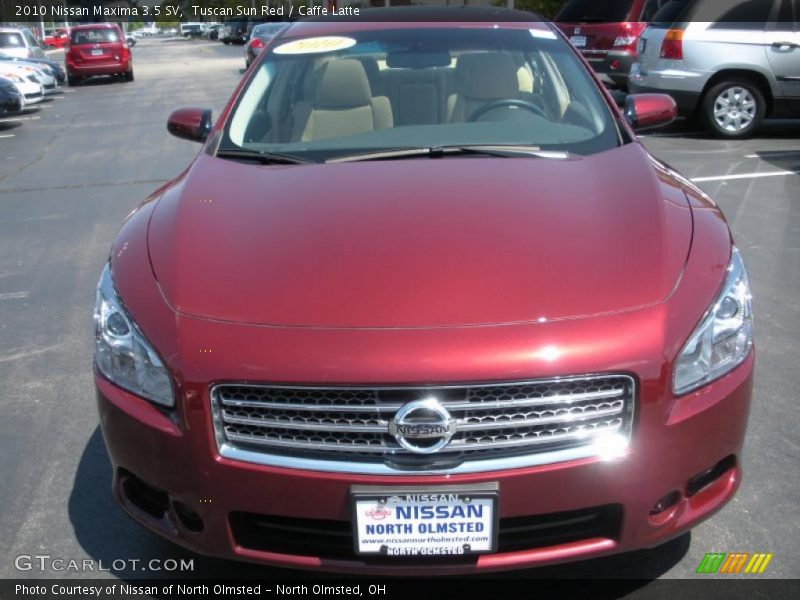 Tuscan Sun Red / Caffe Latte 2010 Nissan Maxima 3.5 SV