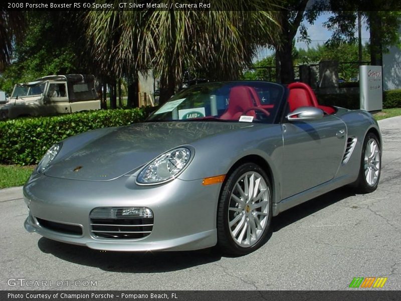 GT Silver Metallic / Carrera Red 2008 Porsche Boxster RS 60 Spyder