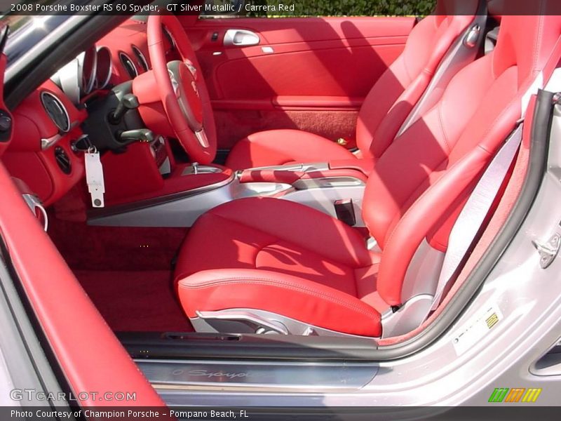 GT Silver Metallic / Carrera Red 2008 Porsche Boxster RS 60 Spyder