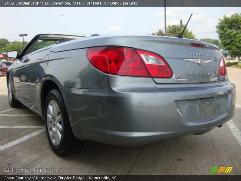 Steel Silver Metallic / Dark Slate Gray 2009 Chrysler Sebring LX Convertible