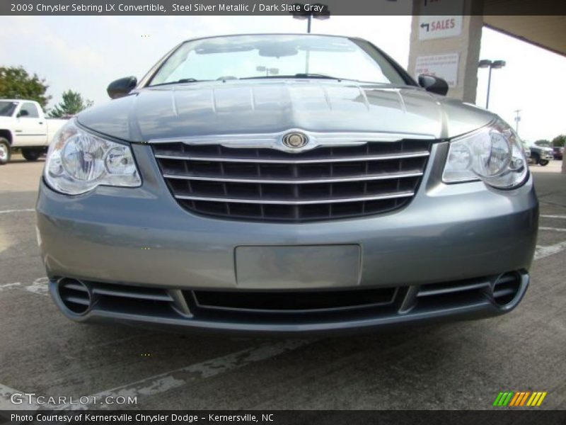 Steel Silver Metallic / Dark Slate Gray 2009 Chrysler Sebring LX Convertible
