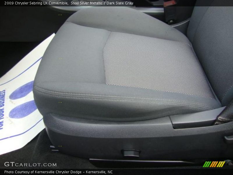 Steel Silver Metallic / Dark Slate Gray 2009 Chrysler Sebring LX Convertible