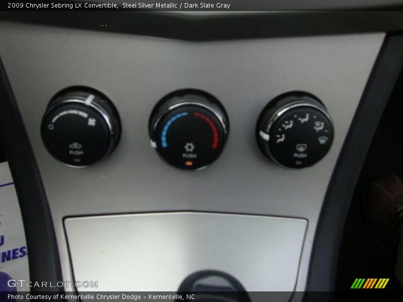 Steel Silver Metallic / Dark Slate Gray 2009 Chrysler Sebring LX Convertible