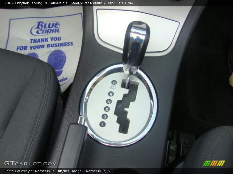 Steel Silver Metallic / Dark Slate Gray 2009 Chrysler Sebring LX Convertible