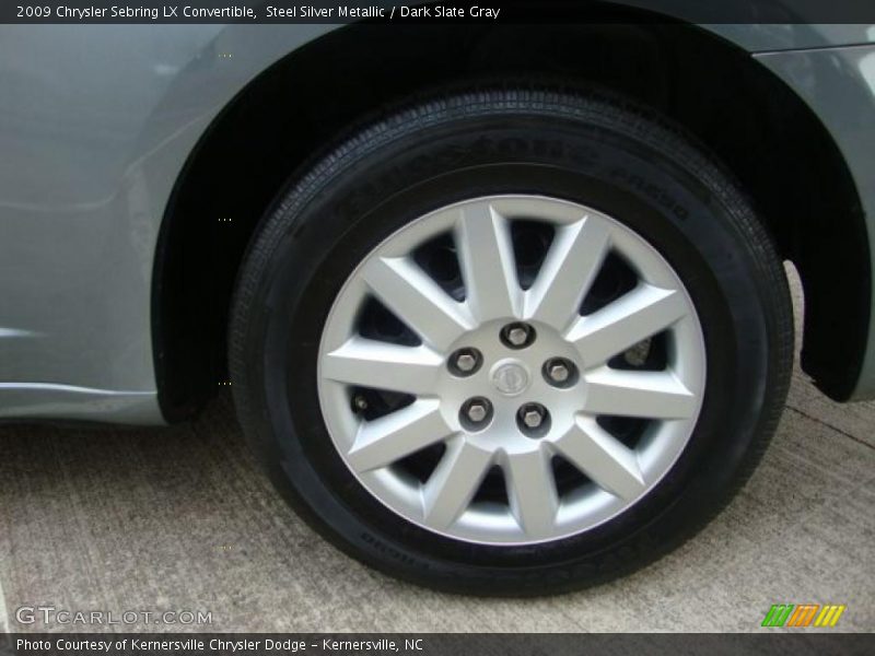Steel Silver Metallic / Dark Slate Gray 2009 Chrysler Sebring LX Convertible