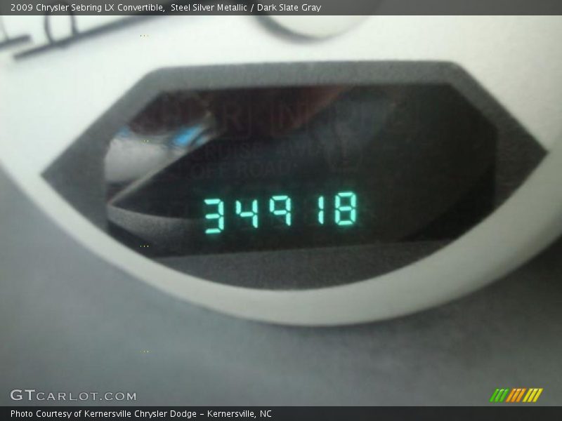 Steel Silver Metallic / Dark Slate Gray 2009 Chrysler Sebring LX Convertible