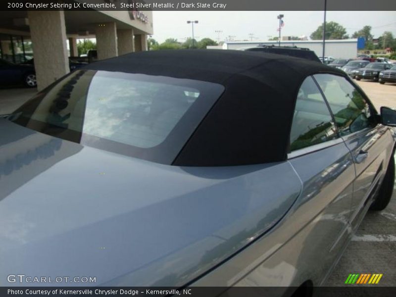 Steel Silver Metallic / Dark Slate Gray 2009 Chrysler Sebring LX Convertible