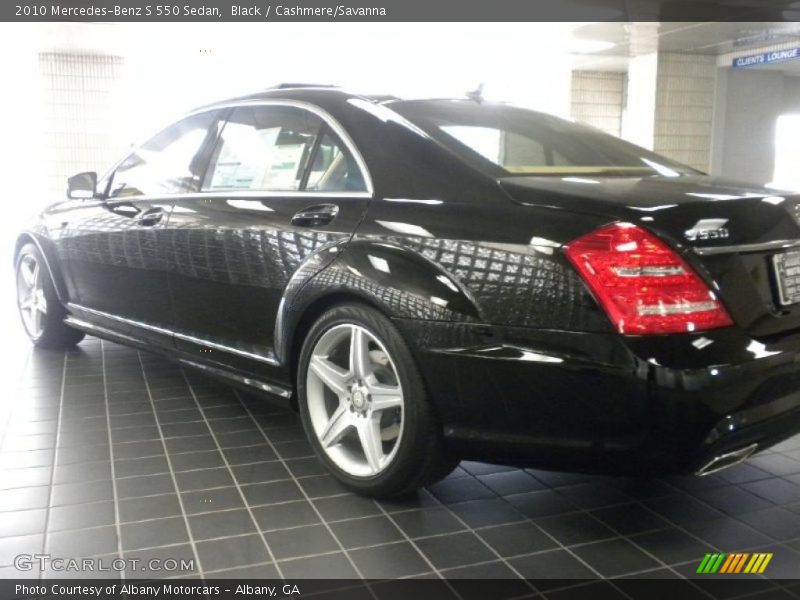 Black / Cashmere/Savanna 2010 Mercedes-Benz S 550 Sedan