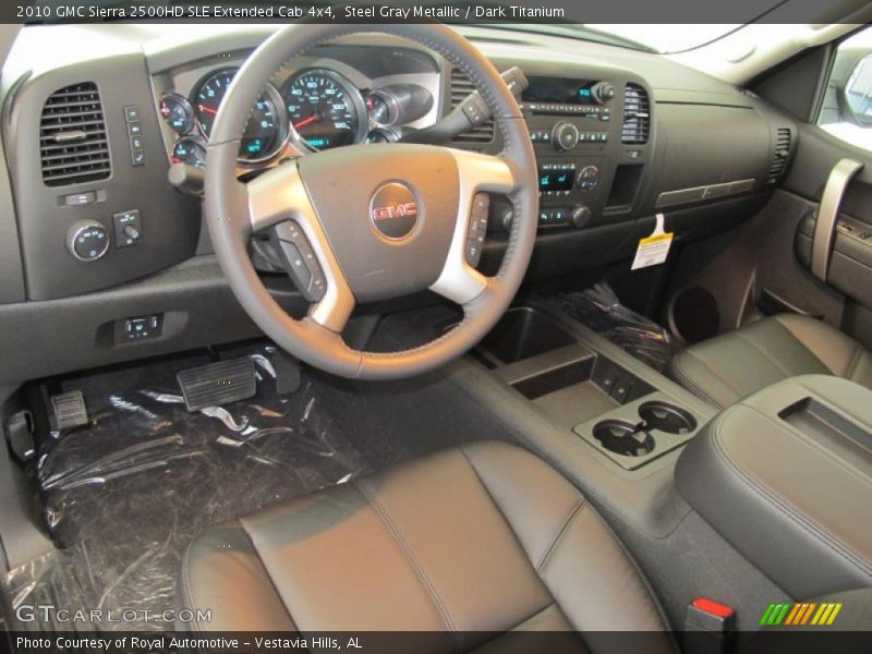 Steel Gray Metallic / Dark Titanium 2010 GMC Sierra 2500HD SLE Extended Cab 4x4