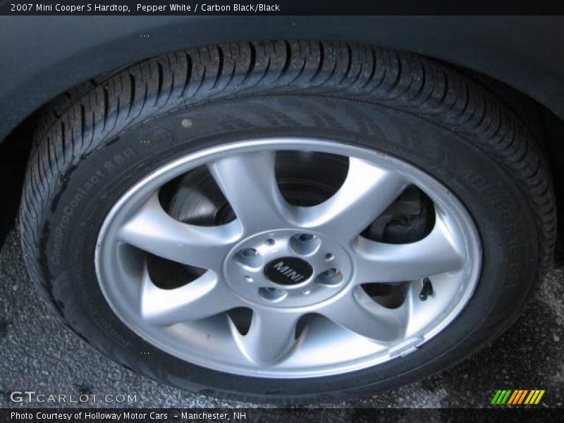 Pepper White / Carbon Black/Black 2007 Mini Cooper S Hardtop