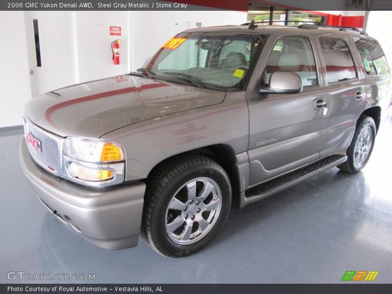 Steel Gray Metallic / Stone Gray 2006 GMC Yukon Denali AWD