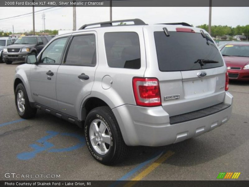 Silver Metallic / Charcoal 2008 Ford Escape XLT 4WD