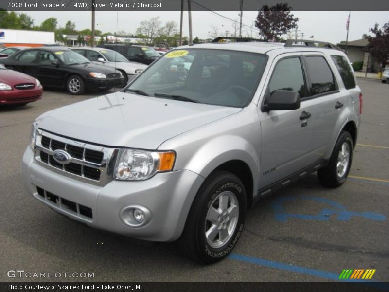 Silver Metallic / Charcoal 2008 Ford Escape XLT 4WD