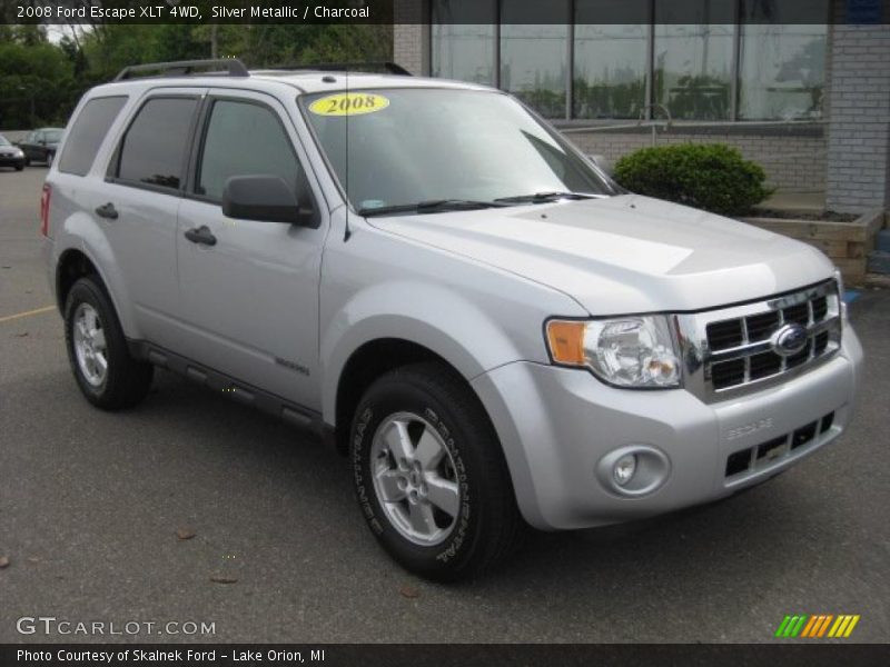 Silver Metallic / Charcoal 2008 Ford Escape XLT 4WD