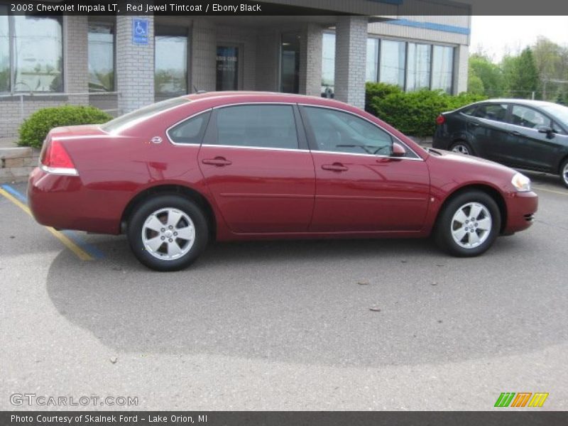 Red Jewel Tintcoat / Ebony Black 2008 Chevrolet Impala LT
